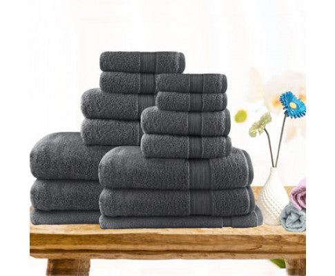 14pc Light Weight Soft Cotton Bath Towel Set