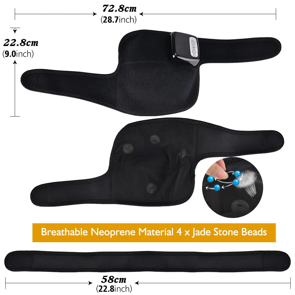 Rechargeable Heated Wrap Massager for Knee, Shoulder & Elbow