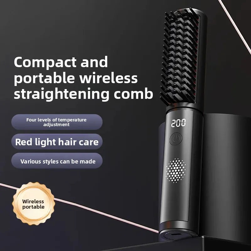 Cordless Hair Straightener Brush