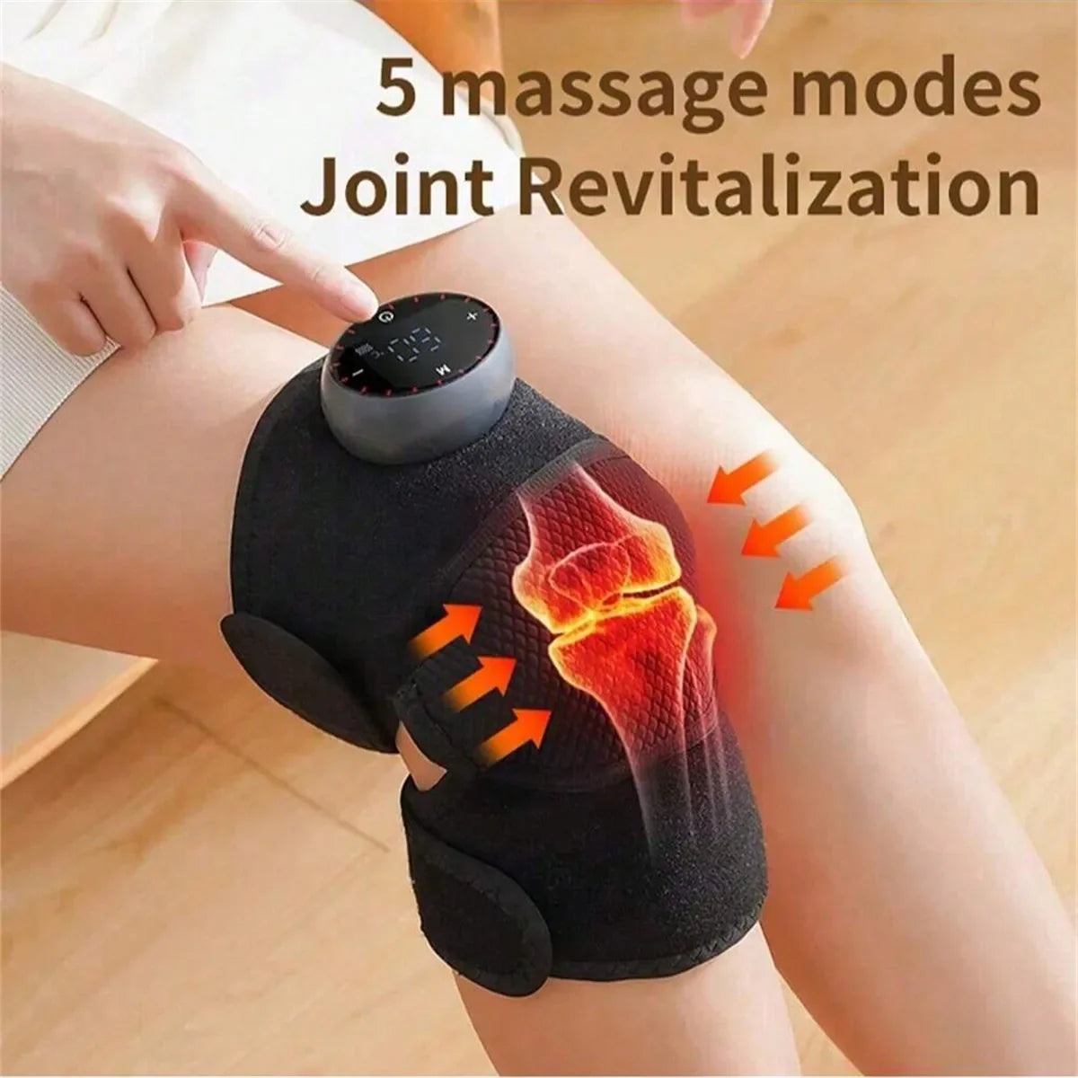 Rechargeable Heated Knee Massager Brace