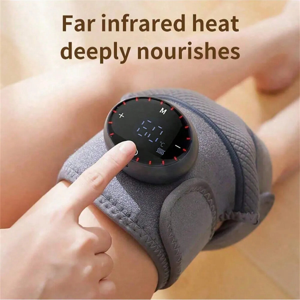 Rechargeable Heated Knee Massager Brace
