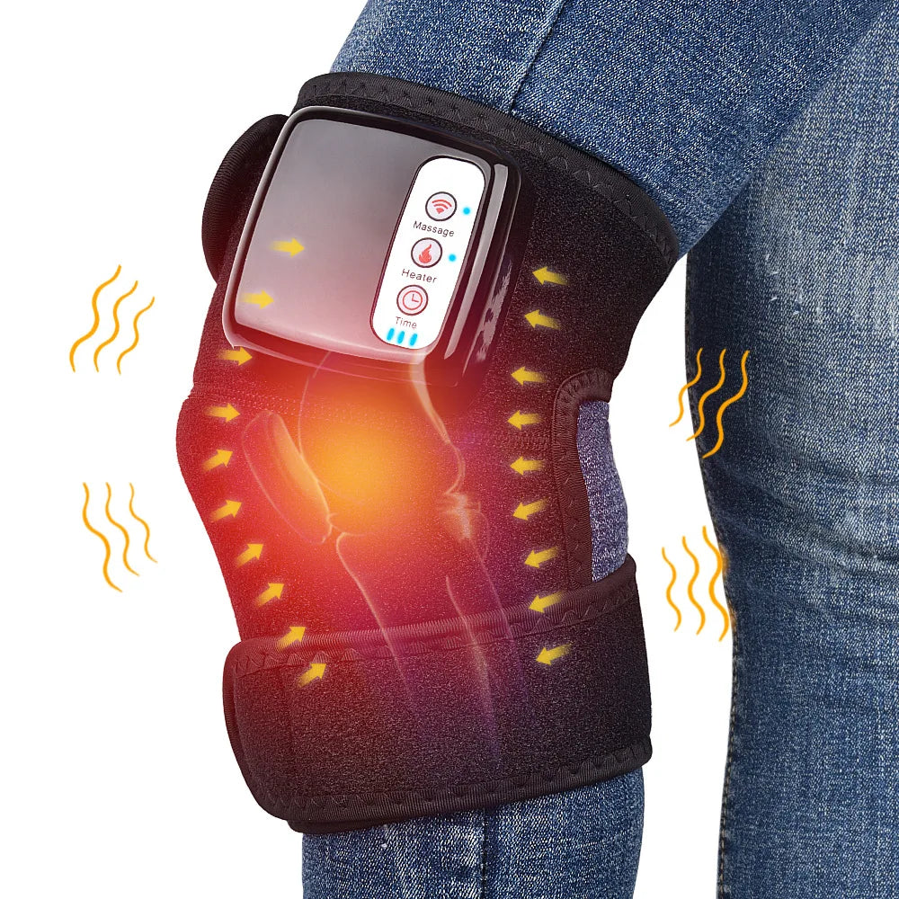 Rechargeable Heated Wrap Massager for Knee, Shoulder & Elbow
