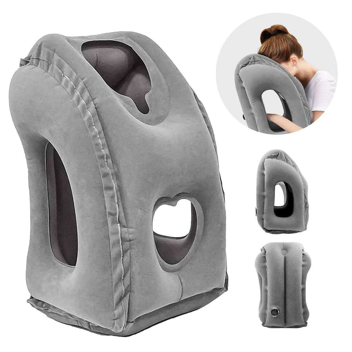 Inflatable Neck Travel Pillow