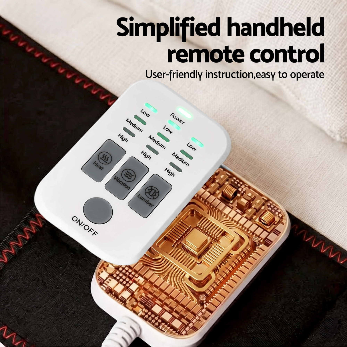 Heated Back Massager with Lumbar Support