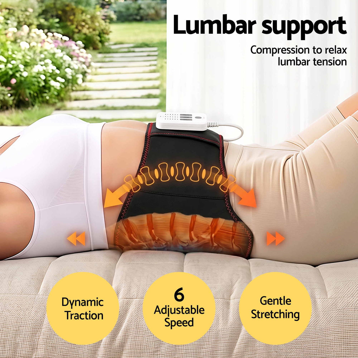 Heated Back Massager with Lumbar Support