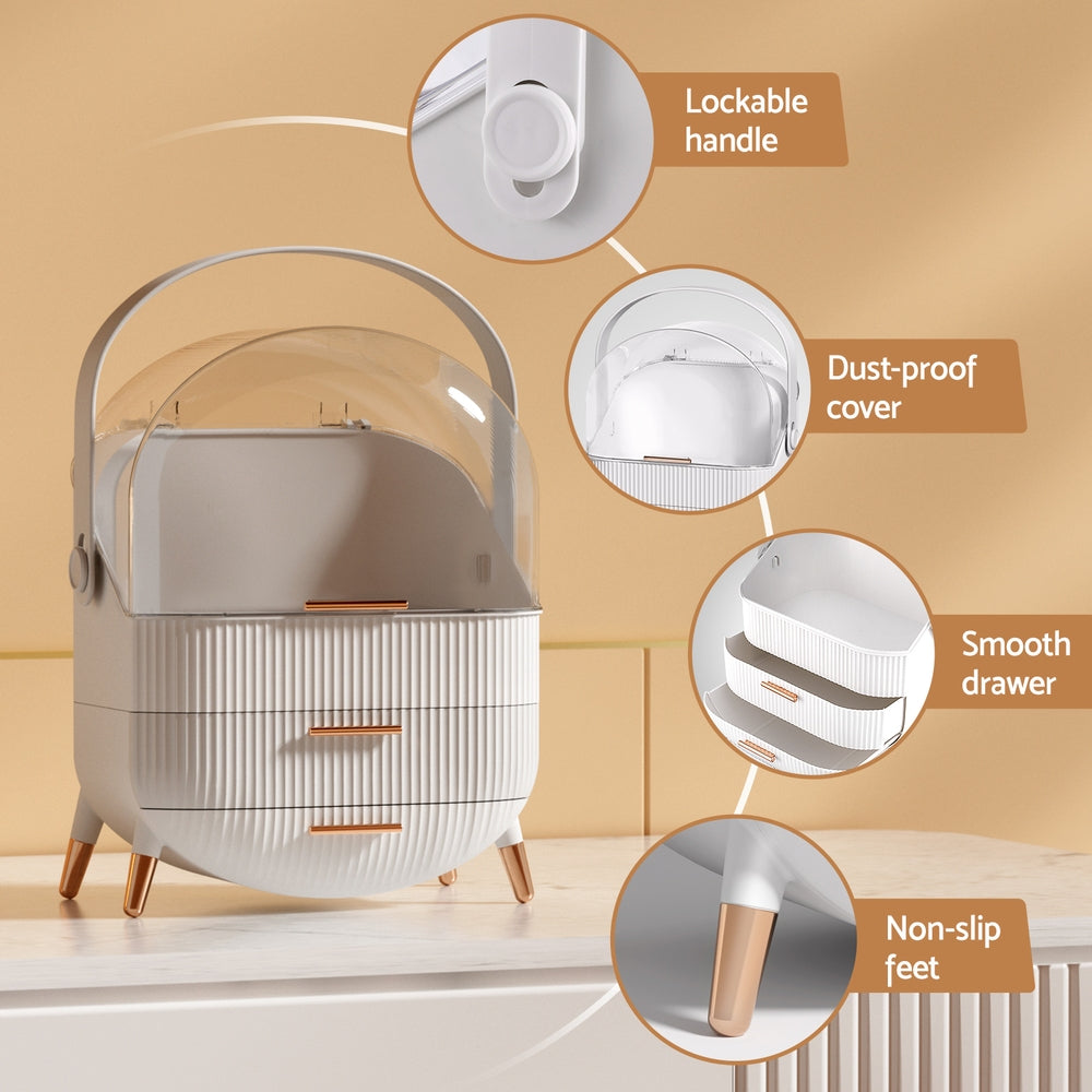 Professional Makeup Case - Portable Cosmetic Organiser