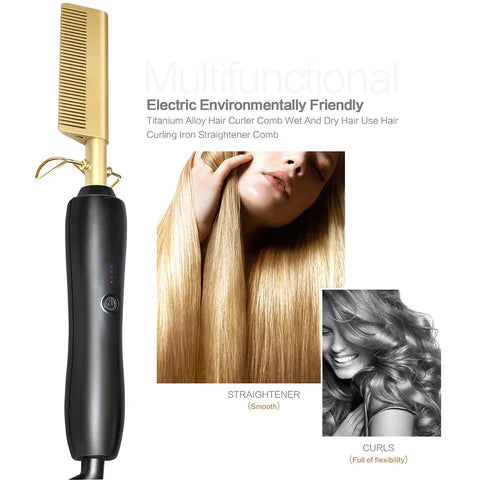 SILK ROLLA Hair Straightener Comb