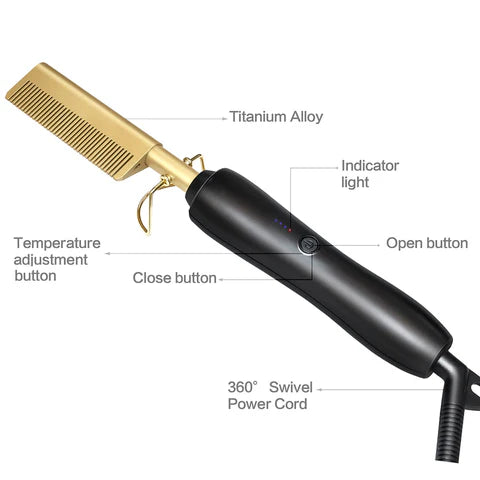 SILK ROLLA Hair Straightener Comb