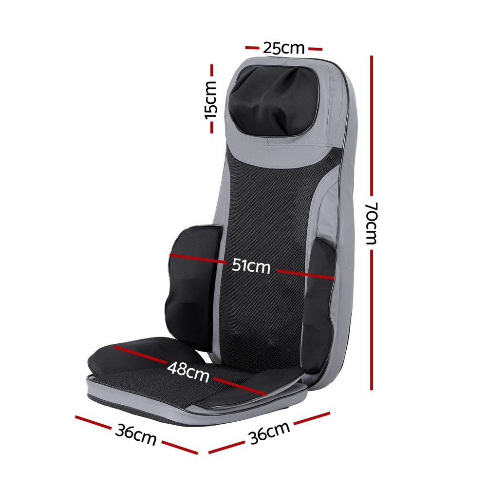 Heated Back Massage Cushion – Electric Chair Massager Seat