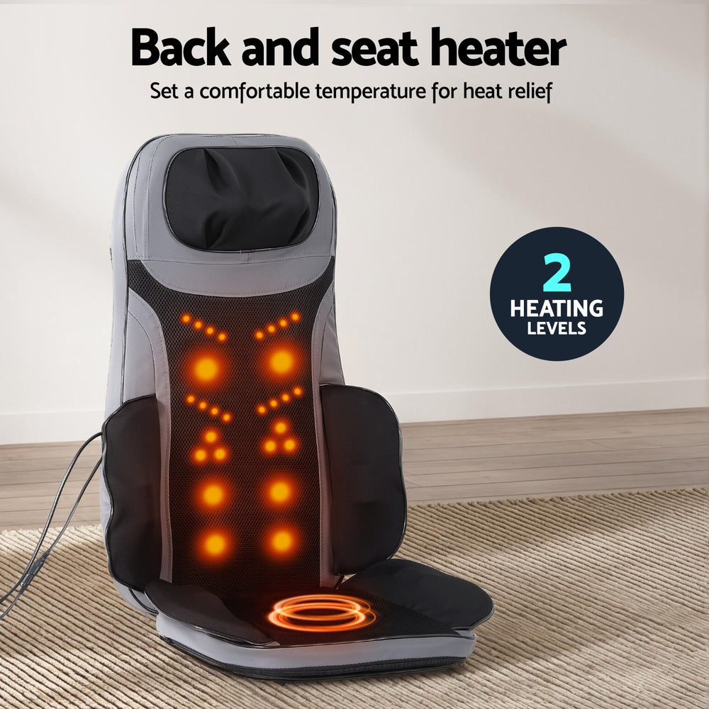 Heated Back Massage Cushion – Electric Chair Massager Seat