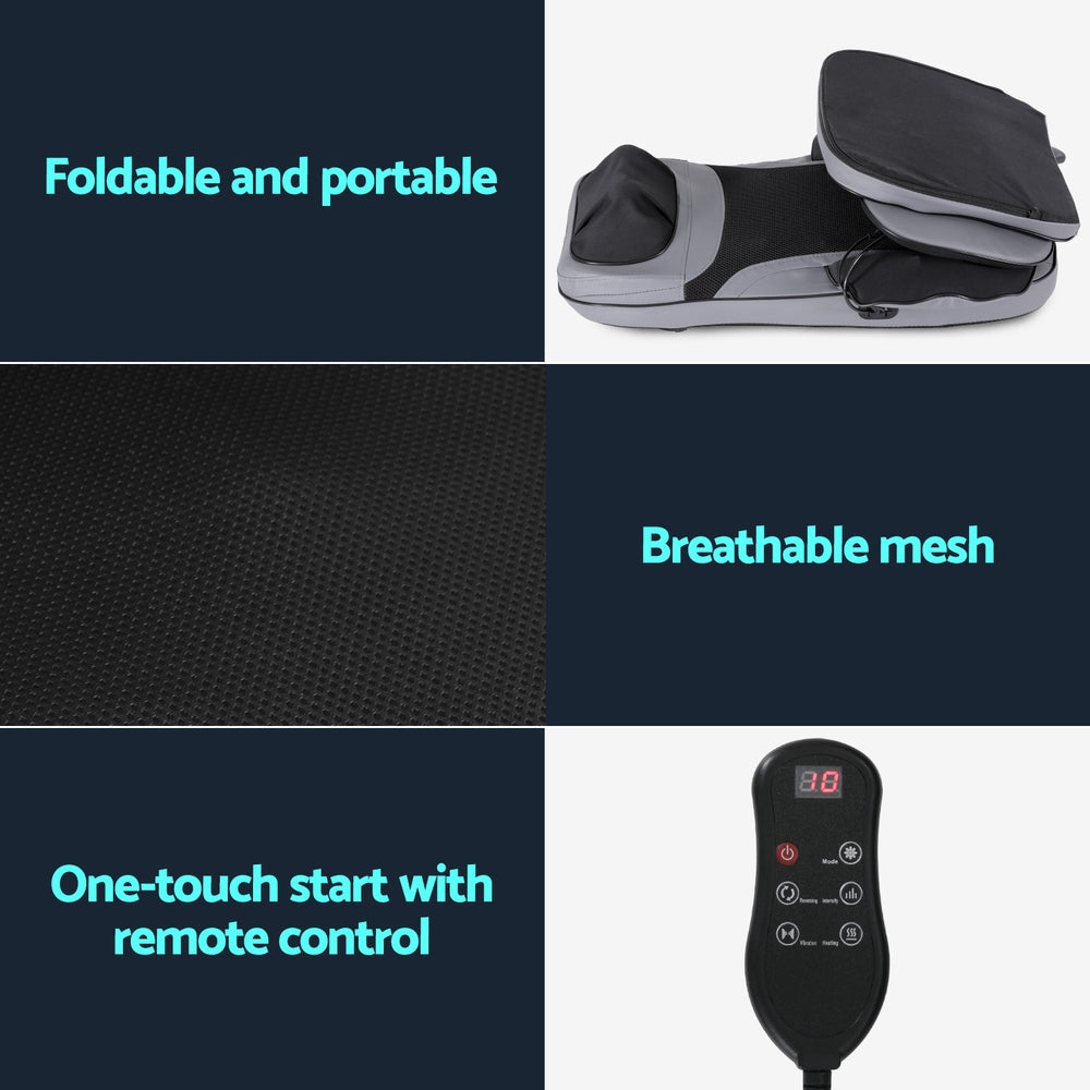 Heated Back Massage Cushion – Electric Chair Massager Seat