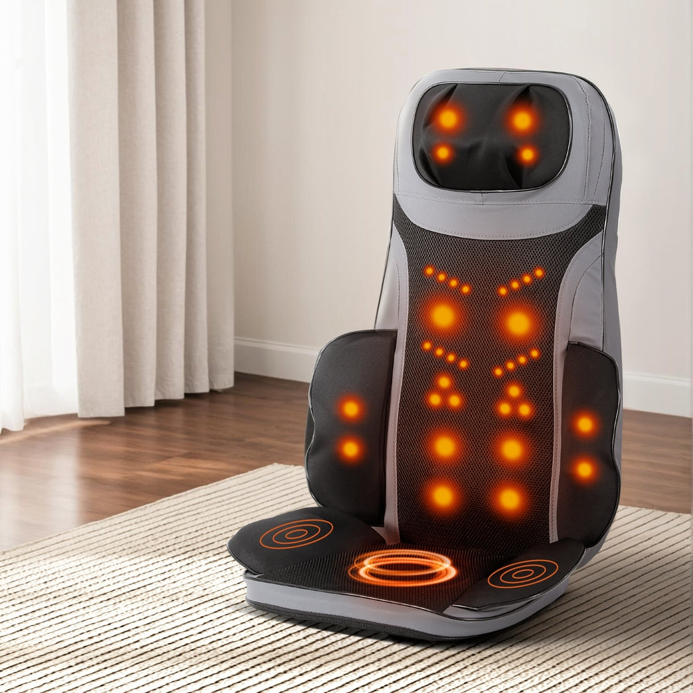 Heated Back Massage Cushion – Electric Chair Massager Seat