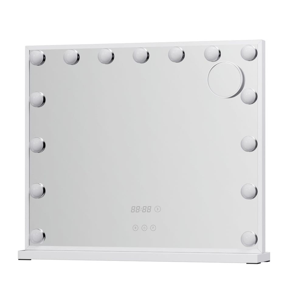 Embellir Makeup Mirror 60x52cm Hollywood Vanity with LED Light Tabletop