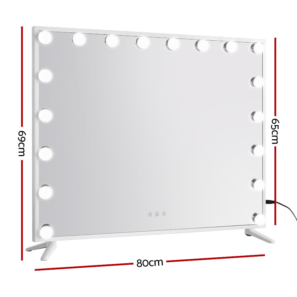 Embellir Hollywood Makeup Mirror 80x65cm 18 LED with Light Vanity Dimmable Wall