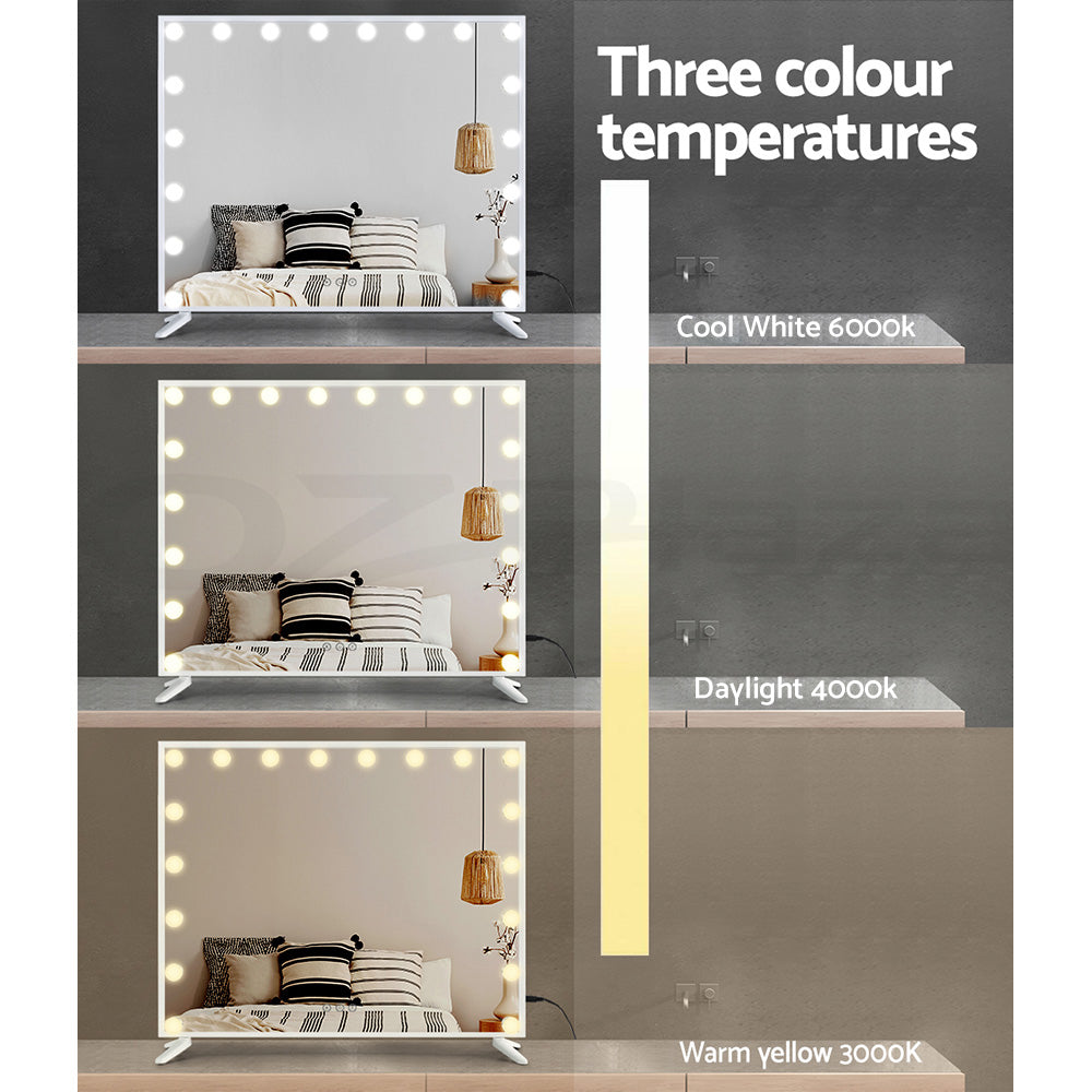 Embellir Hollywood Makeup Mirror 80x65cm 18 LED with Light Vanity Dimmable Wall