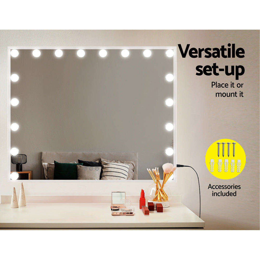Embellir Hollywood Makeup Mirror 80x65cm 18 LED with Light Vanity Dimmable Wall