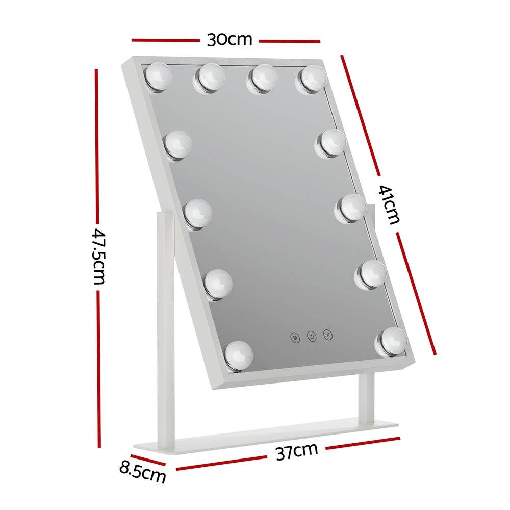 Embellir Makeup Mirror Hollywood Vanity with LED Light Rotation Tabletop