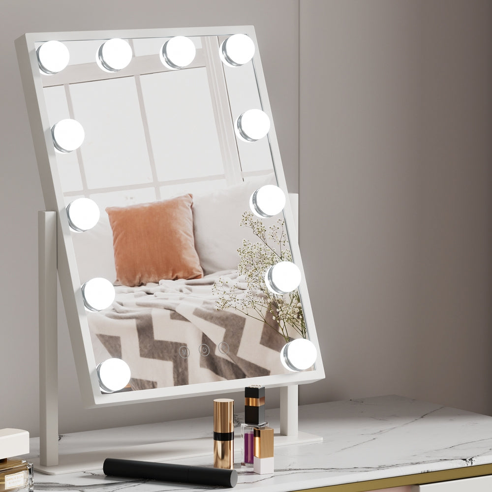 Embellir Makeup Mirror Hollywood Vanity with LED Light Rotation Tabletop