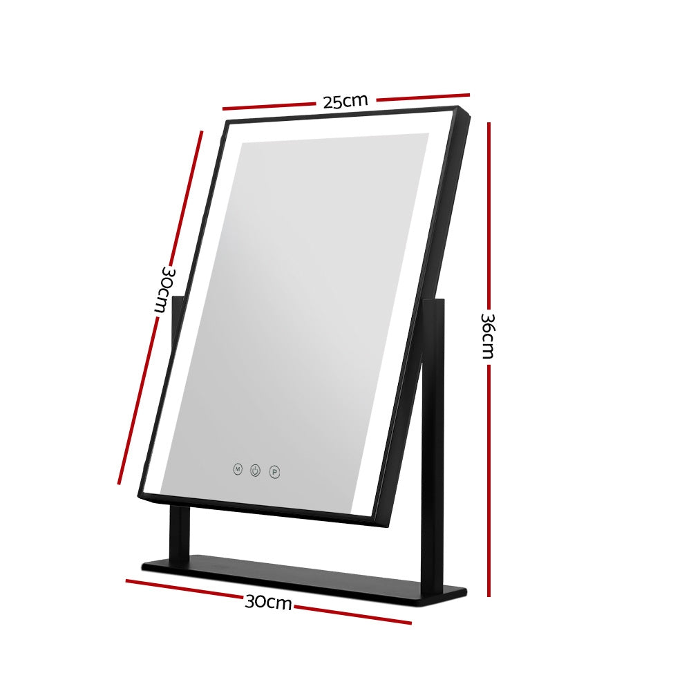 Embellir Makeup Mirror 25x30cm with LED Light Standing Mirrors