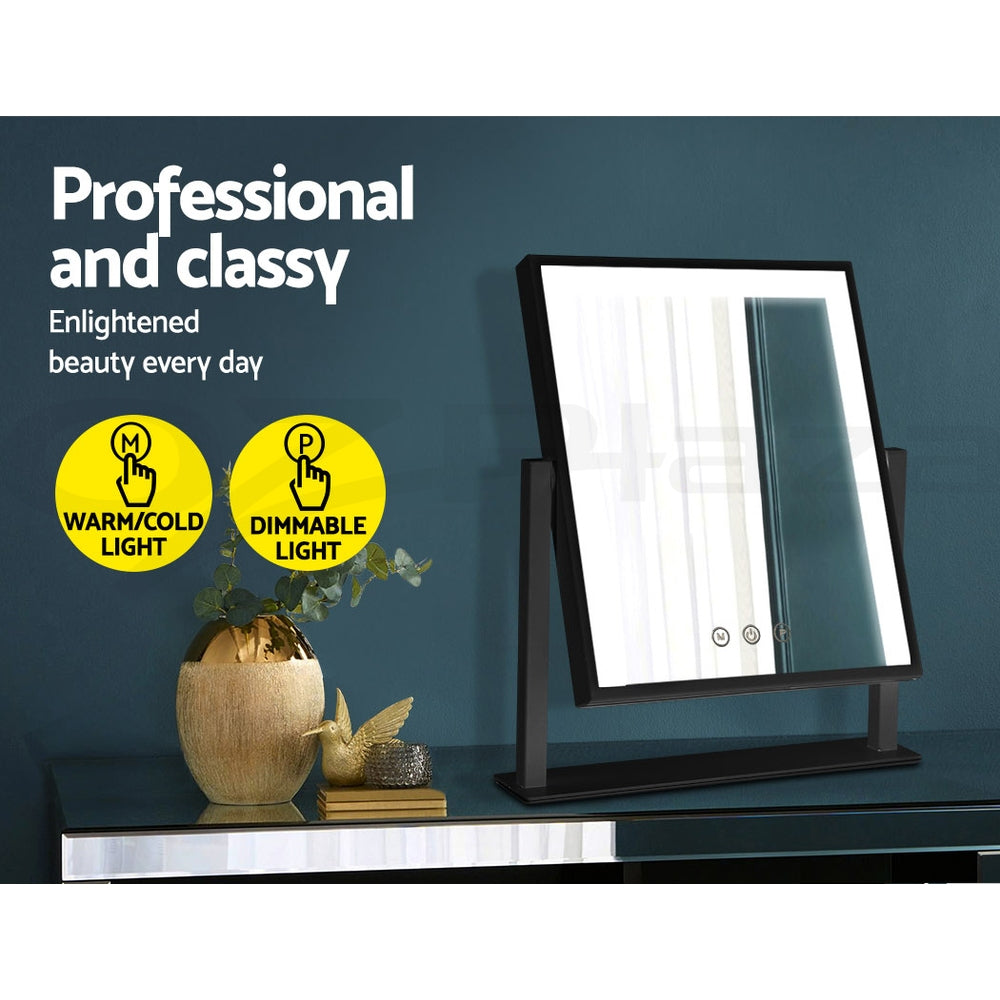 Embellir Makeup Mirror 25x30cm with LED Light Standing Mirrors