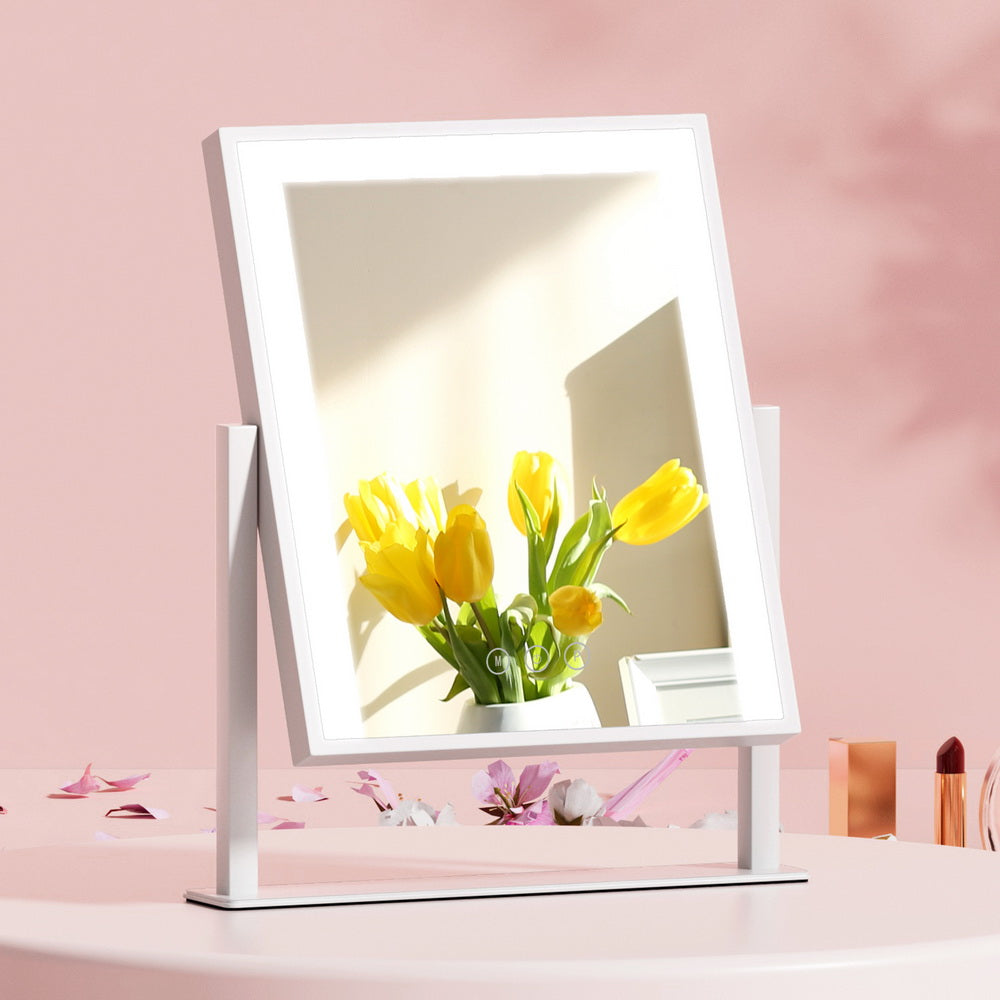 Embellir Makeup Mirror 25x30cm with LED Light Standing Mirrors