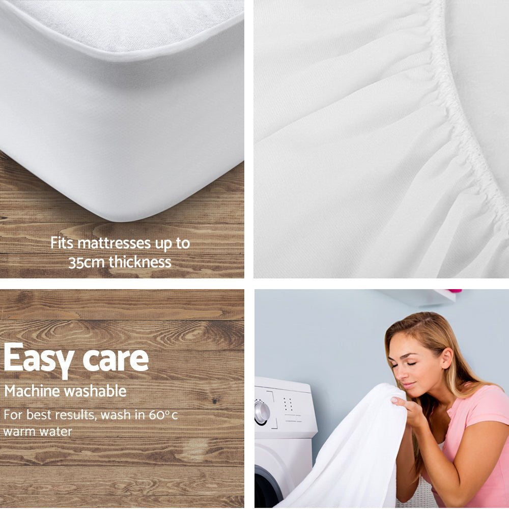 Waterproof Bamboo Mattress Protector - Silk Rolla