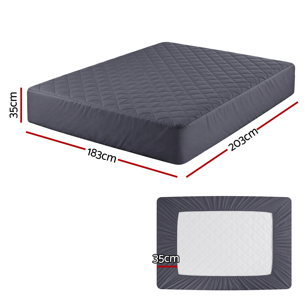 Water-Resistant Microfibre Mattress Protector - Silk Rolla