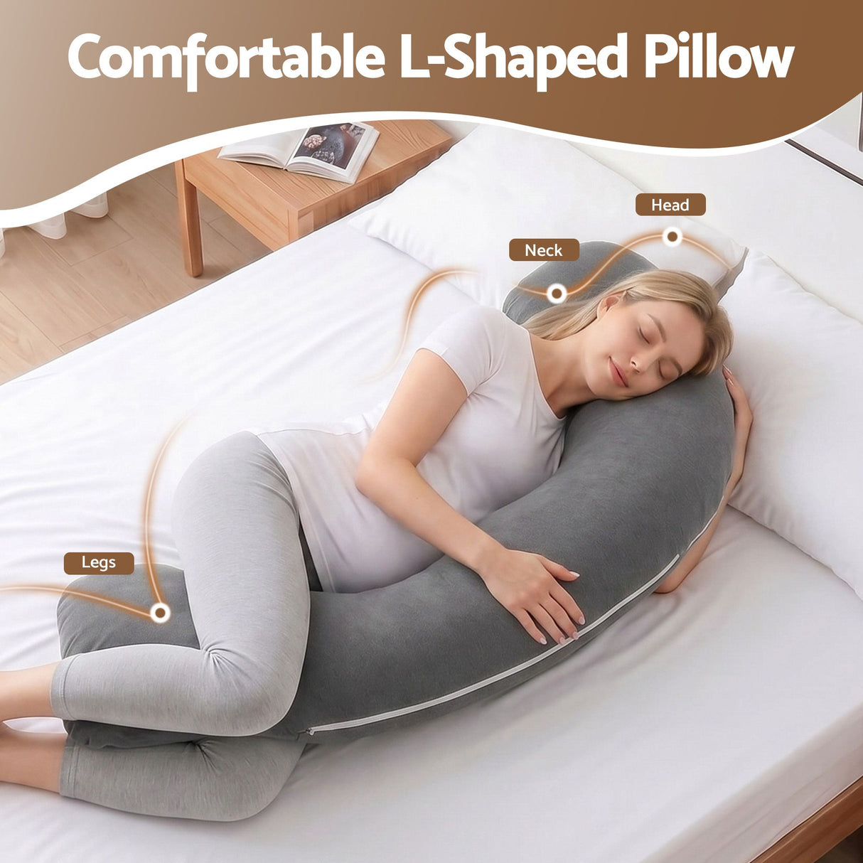 Pregnancy Body Pillow for Side Sleepers