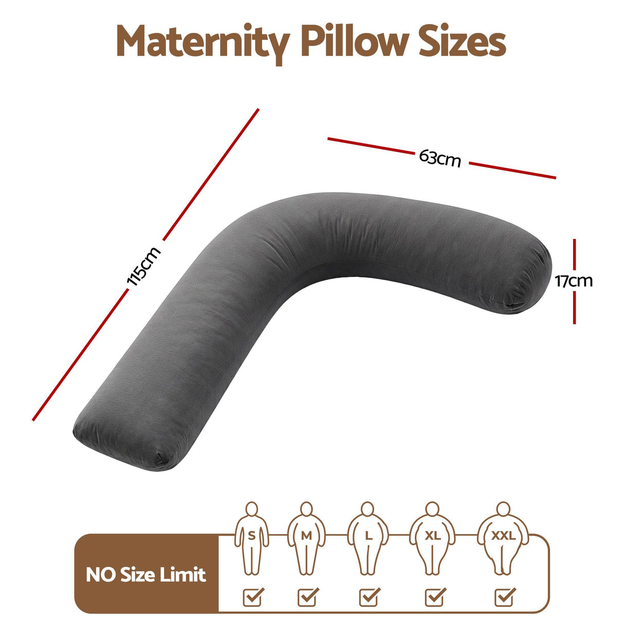 Pregnancy Body Pillow for Side Sleepers
