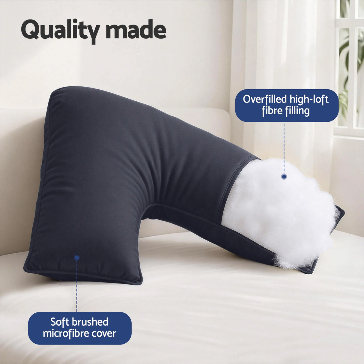 Pregnancy & Nursing Pillow for Neck, Shoulder & Back Support
