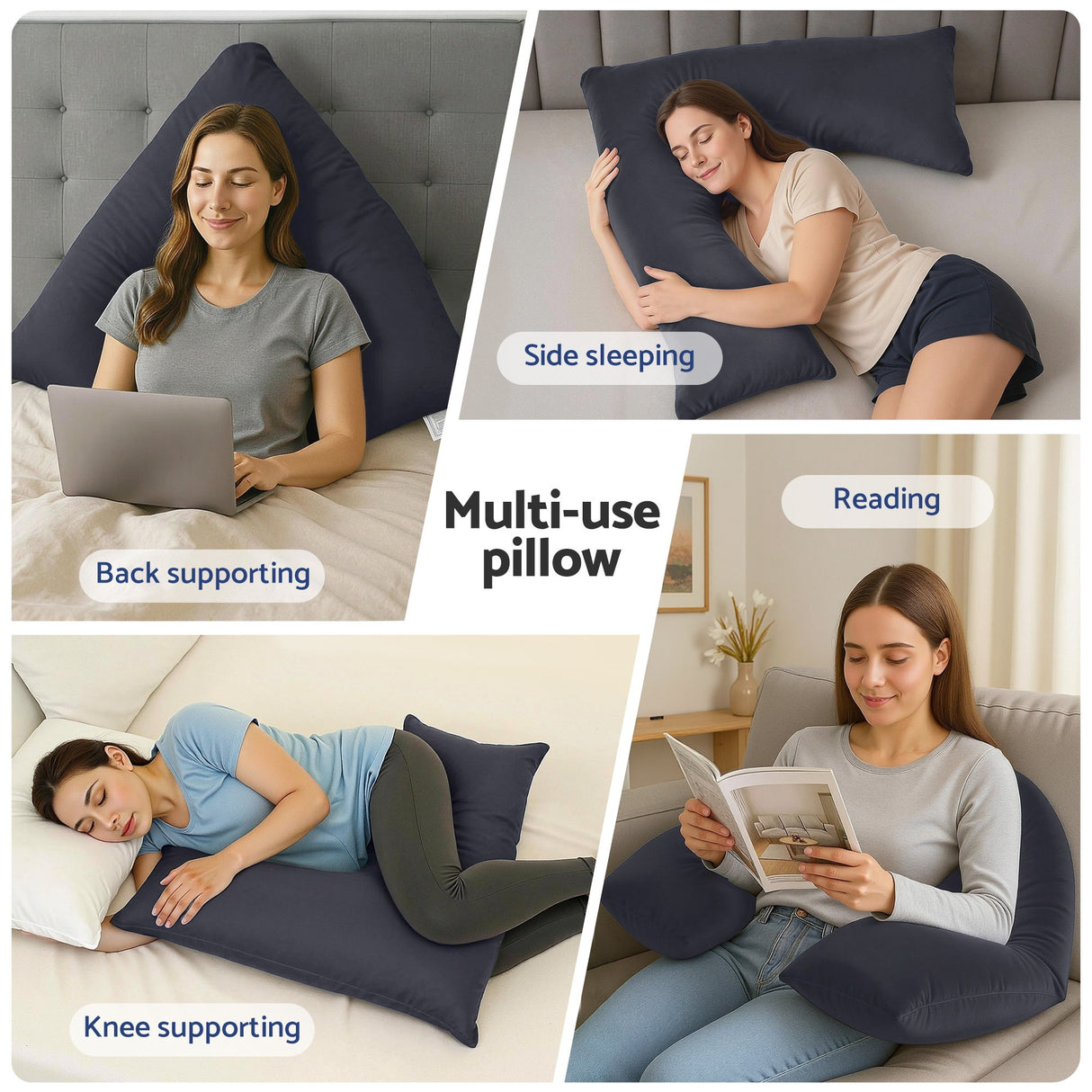 Pregnancy & Nursing Pillow for Neck, Shoulder & Back Support
