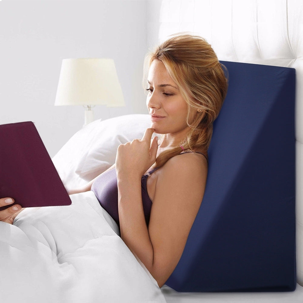 Memory Foam Bed Wedge Pillow for Neck and Back Support
