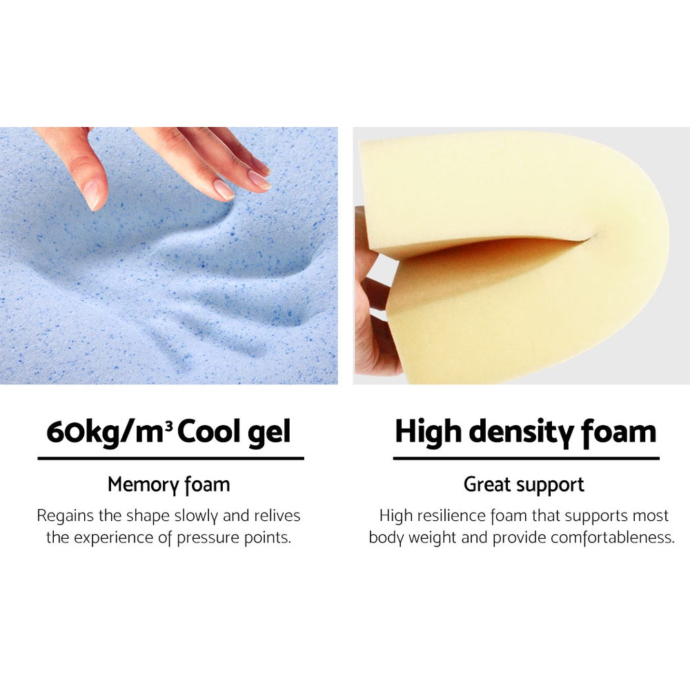 Memory Foam Bed Wedge Pillow for Neck and Back Support