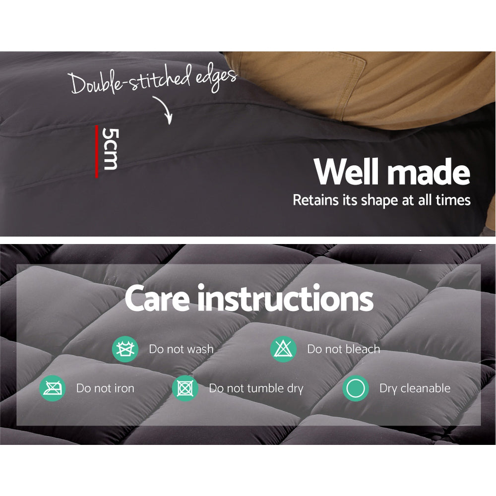 Bamboo Charcoal Pillowtop Topper