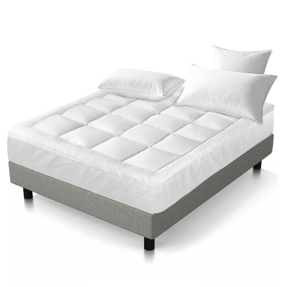 Pillowtop Mattress Topper for Plush Comfort & Support