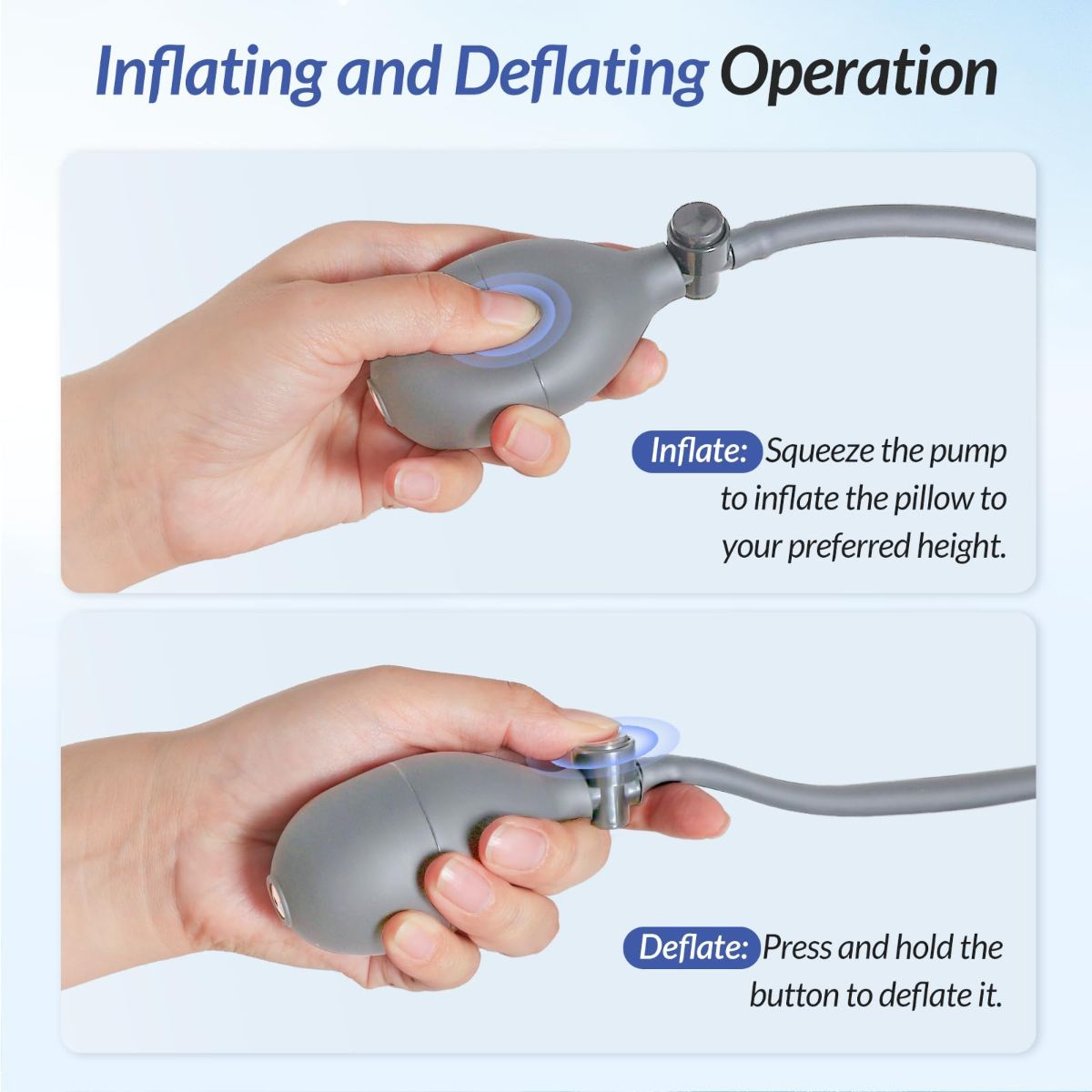 Inflatable Lumbar Support Pillow