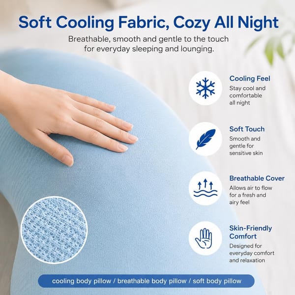 Body Pillow for Side Sleepers - Silk Rolla