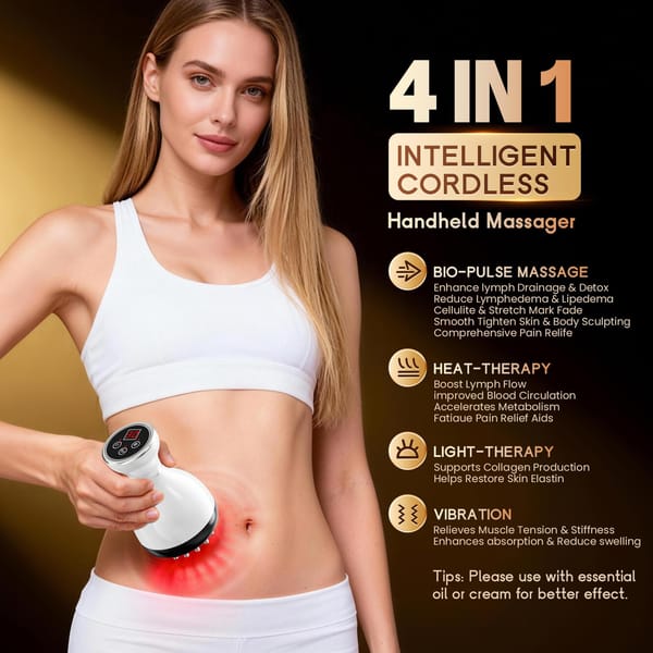 Cordless Body Sculpting Massager with Heat & Light Therapy