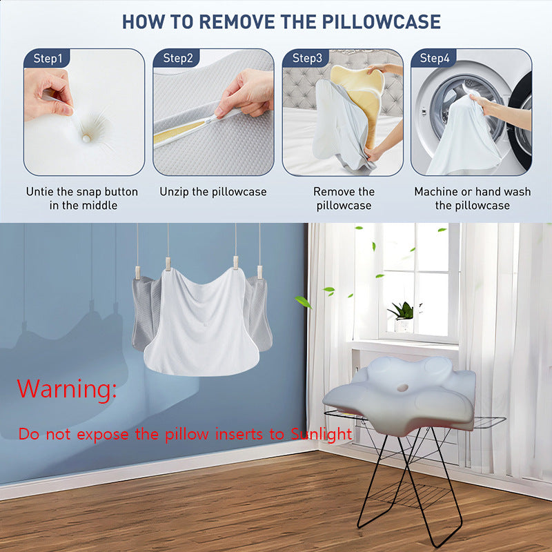 Contour Memory Foam Pillow for Neck & Shoulder Support