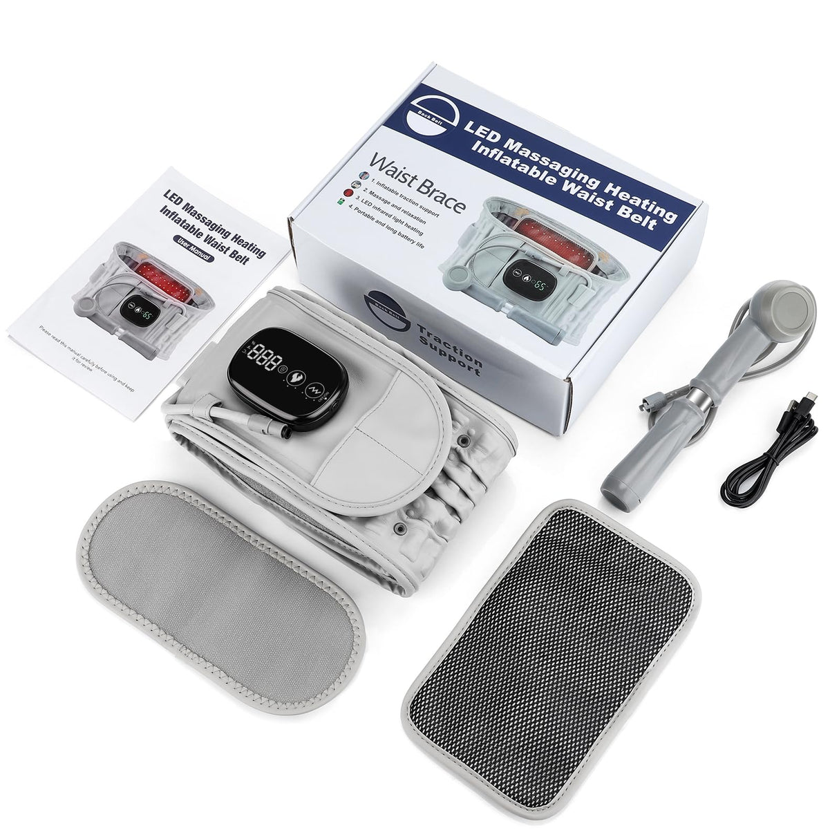 Cordless Inflatable Heated Waist Belt
