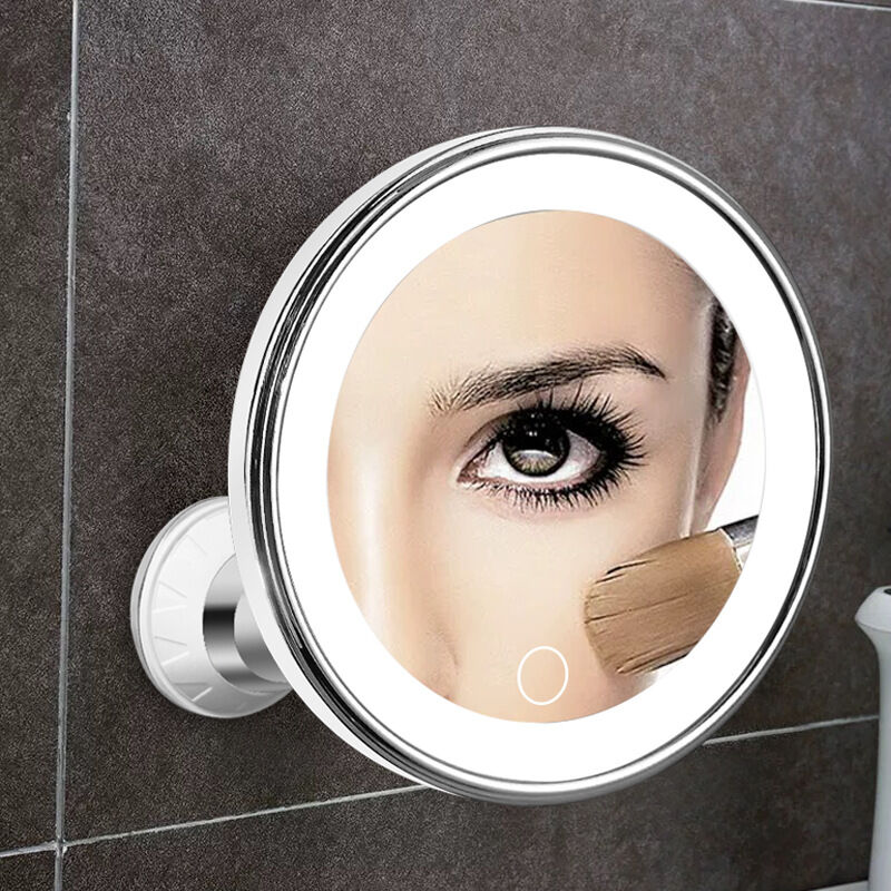 10X Magnifying Suction Cup LED Makeup Mirror