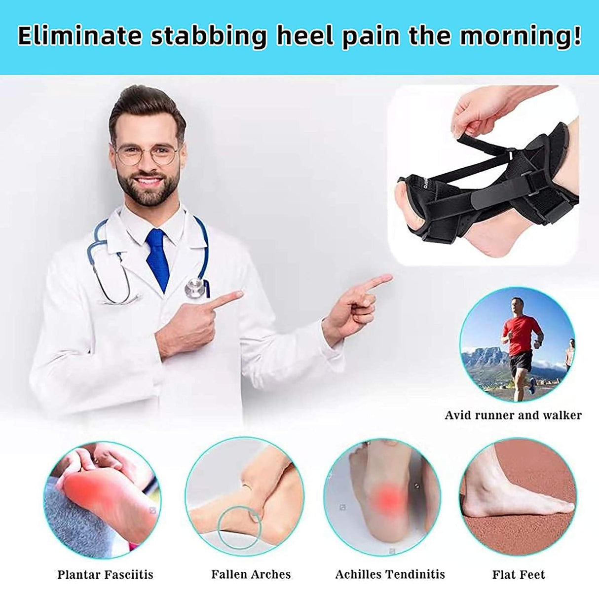 Plantar Fasciitis Night Splint Brace