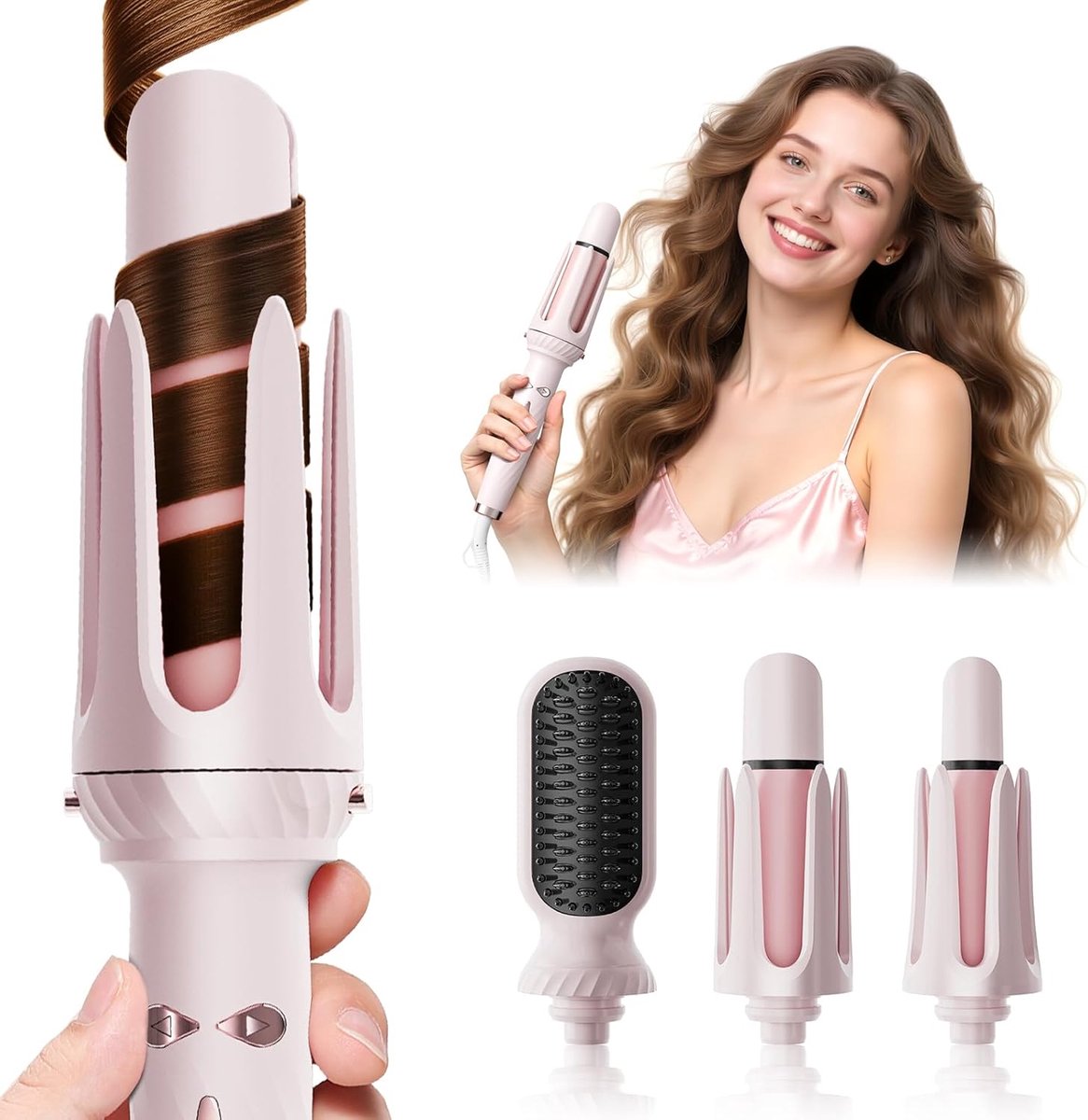 SILK ROLLA 3-in-1 Automatic Curler & Straightening Brush