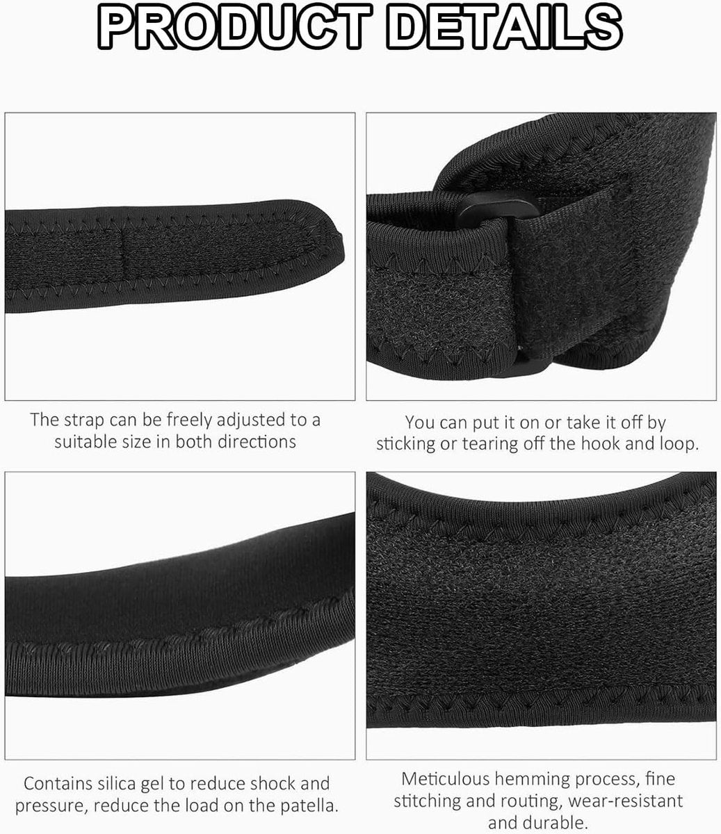 Adjustable Patella Knee Strap with Compression Support