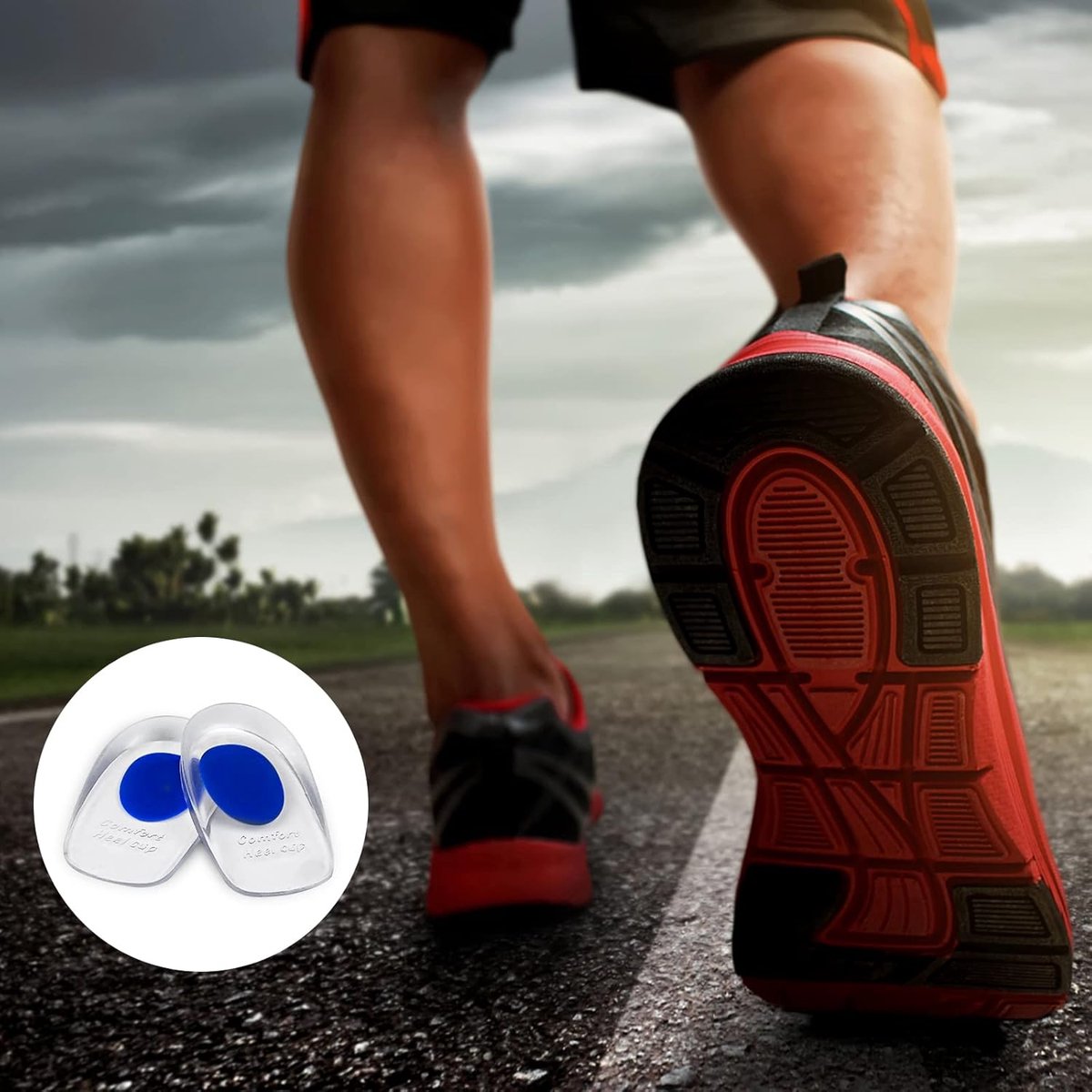 Gel Heel Cushions with Arch Support