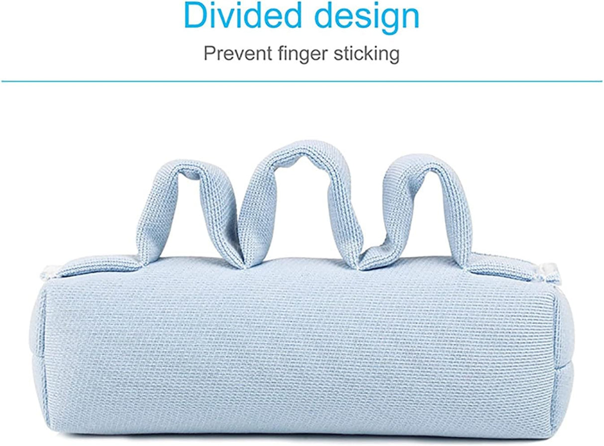 Finger Contracture Grips Cushion, Finger Splitter, Palm Anti Flaw Ulcer Pad, Anti Stick, Finger Hand Grab Bar, for bedridden Old Man,The Disabled Care and Rehabilitation Training 2-pcs