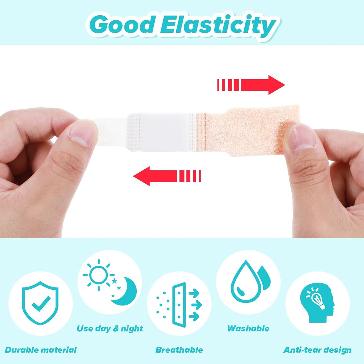 Finger Buddy Straps 10 PCS Tape Finger Wraps With Padded Hook Loop Thicken Pinky Splint Comfortable Fingers Fixation Strap for Injured Finger Support Knuckle Stabilizer (Beige)