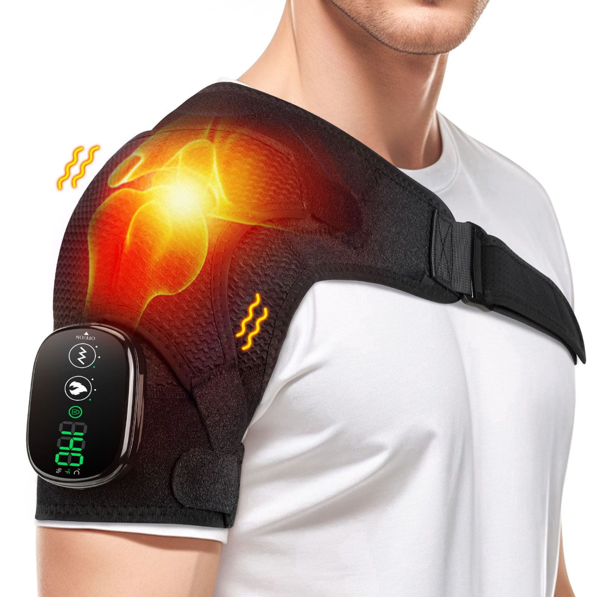 Cordless Heated Shoulder Massager Wrap