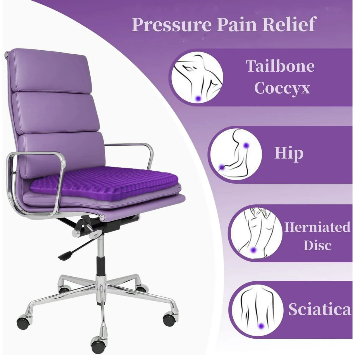 Honeycomb Gel Contour Seat Cushion