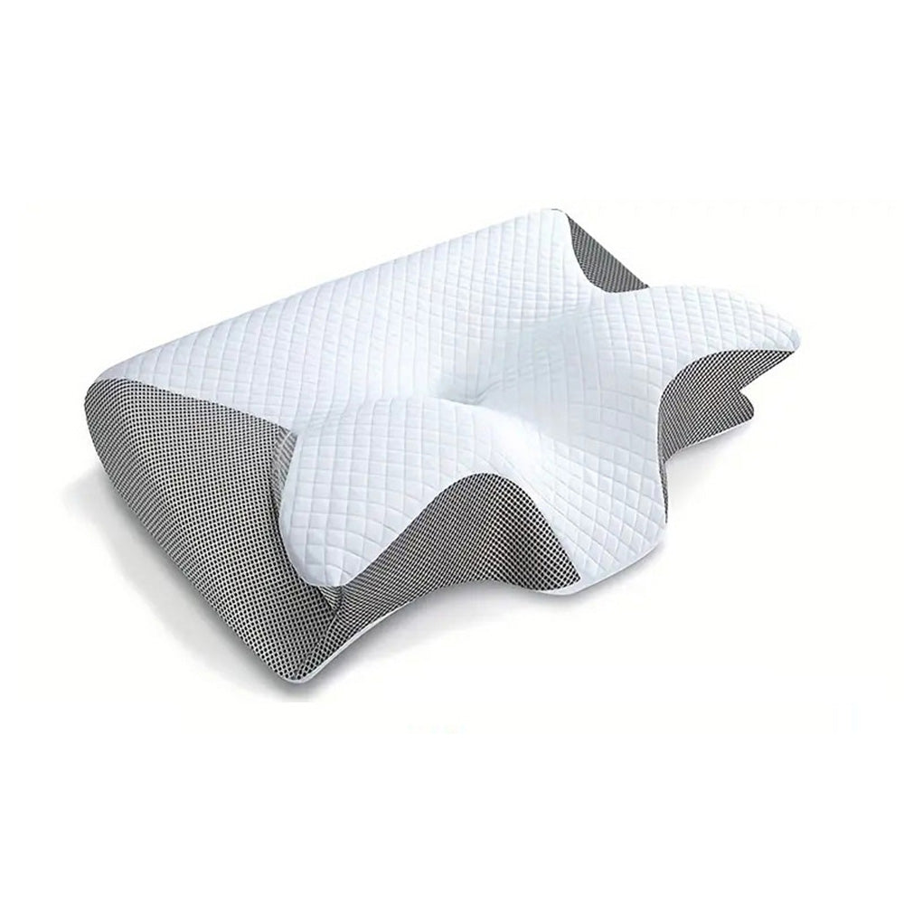 Butterfly Contour Memory Foam Neck Pillow for Side & Back Sleepers